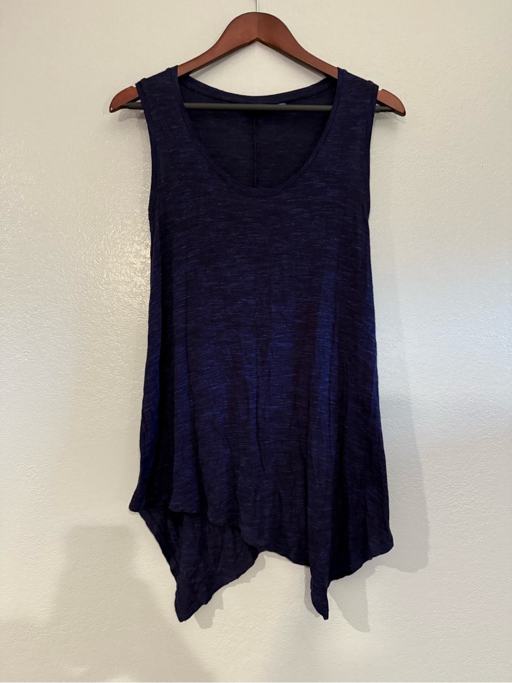 Apt. 9 Dark Navy Asymmetrical Tank Top